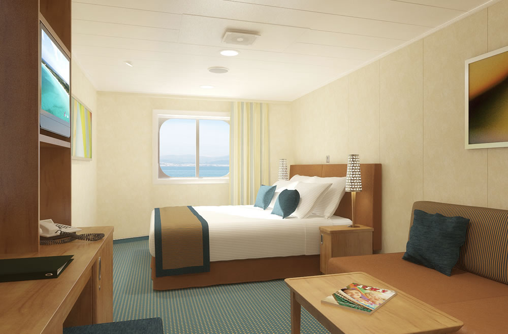 Outside Stateroom with obstructed view Cloud 9 Spa