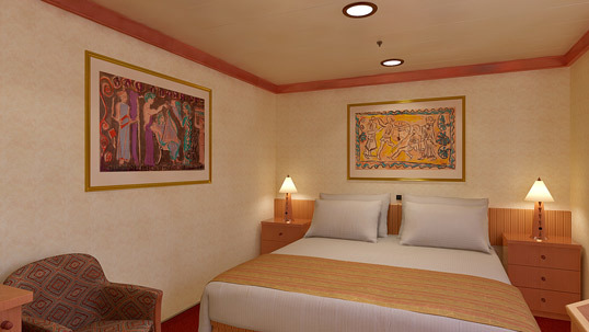 Interior Stateroom with window (obstructed view)