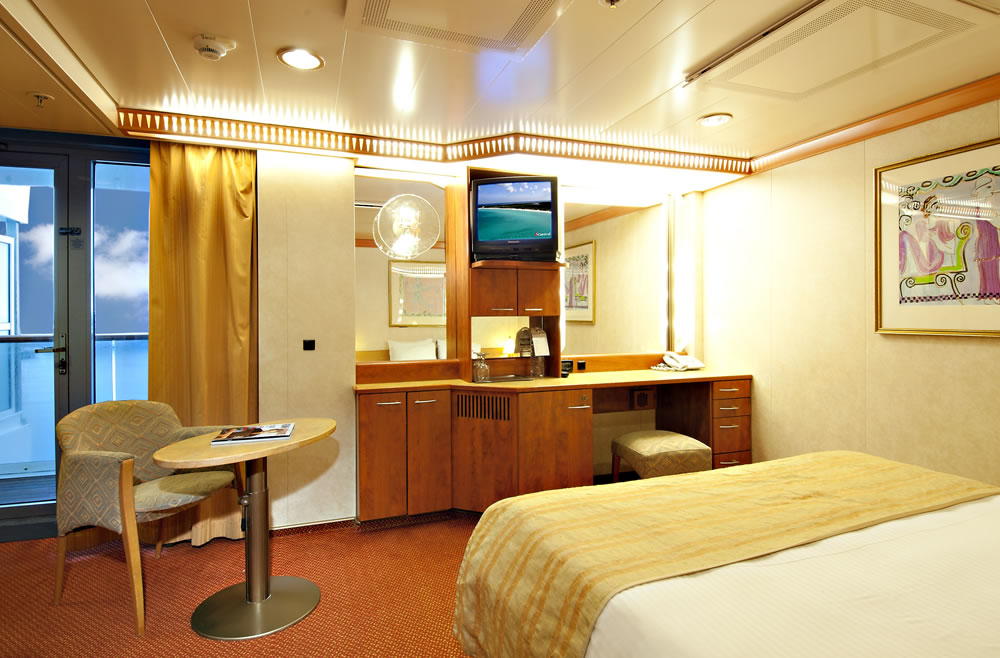 Large Balcony Stateroom aft view