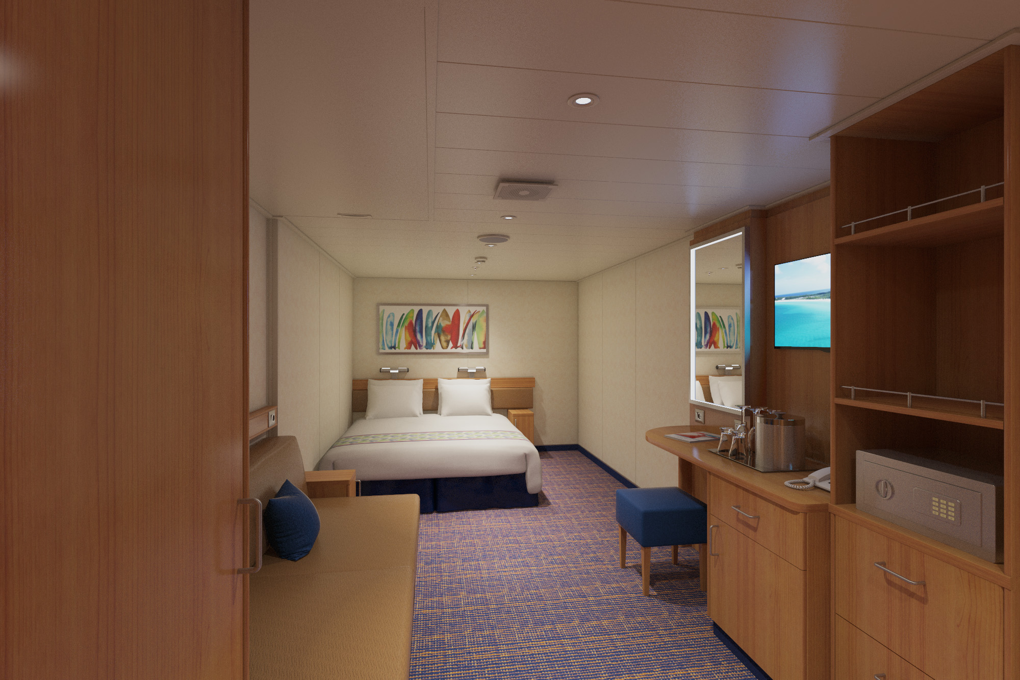 Interior Stateroom with bunk bed